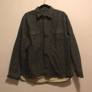 New, green, heavy flannel work shirt